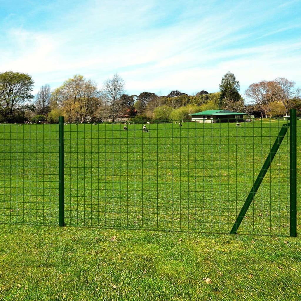 Cerca 25x1 m aço verde