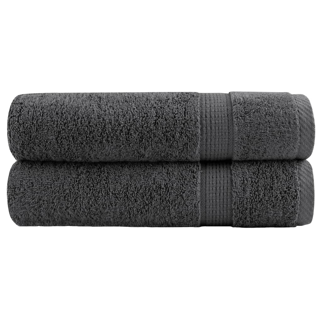 Toalhas de banho premium solund 2pcs 70x140cm 600gsm antracite