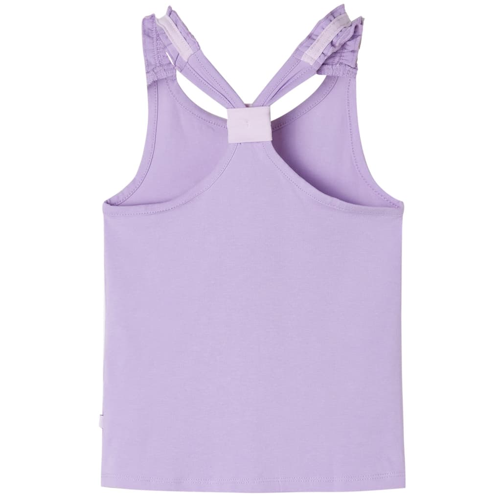 T-shirt de alças para criança lilás 116