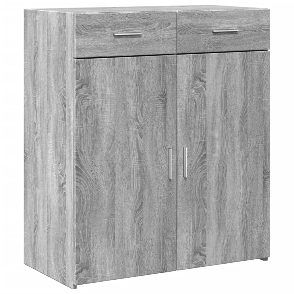 Aparador 80x42,5x93 cm derivados de madeira cinzento sonoma