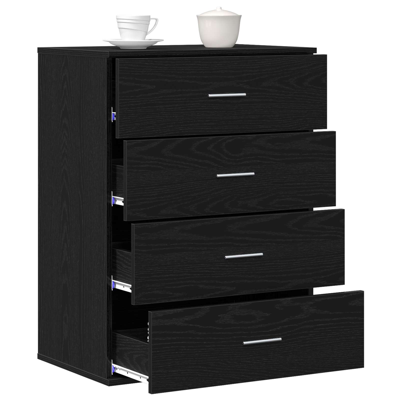 Buffet carvalho preto 60 x 39 x 80 cm derivados de madeira