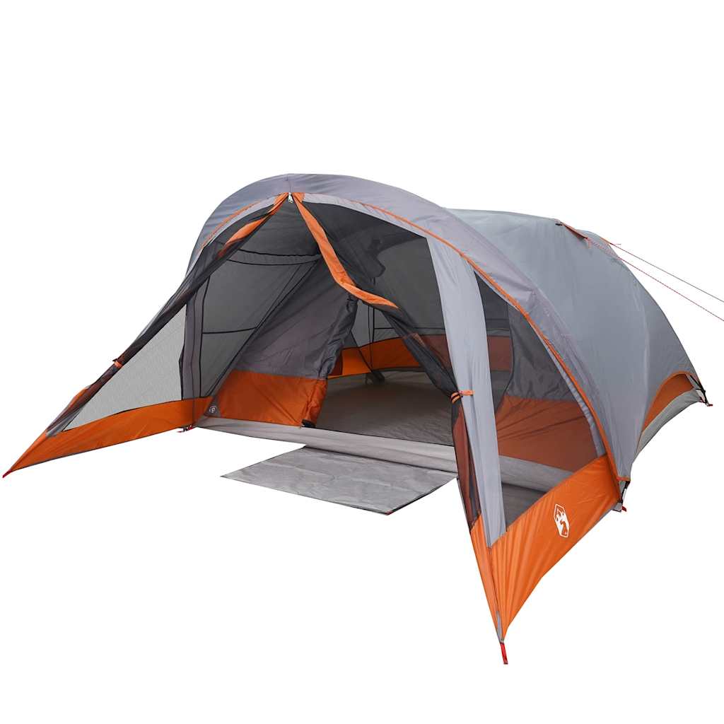 Tenda familiar estilo cabana para 6 pessoas impermeável cinza