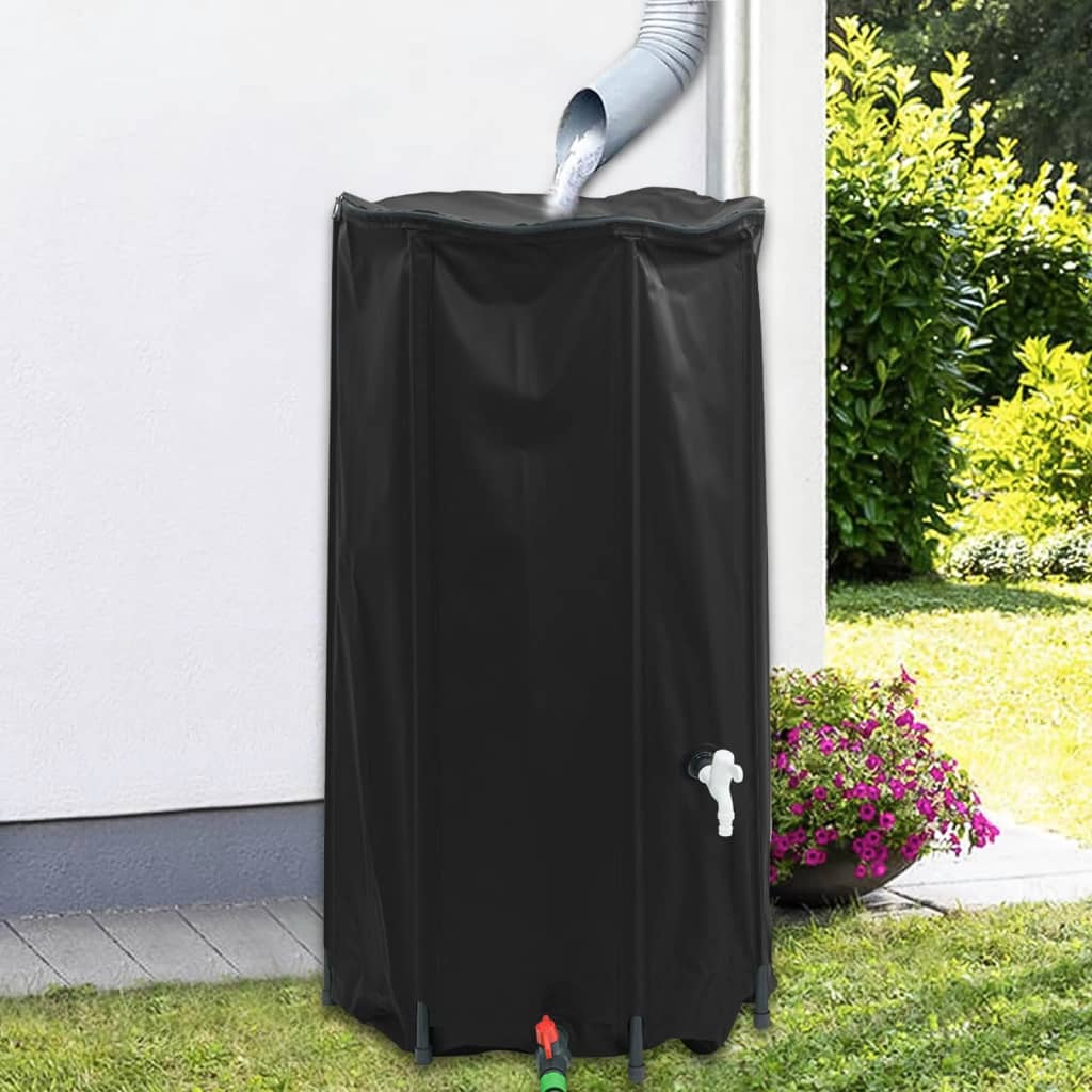 Depósito de água dobrável com torneira 100 l PVC