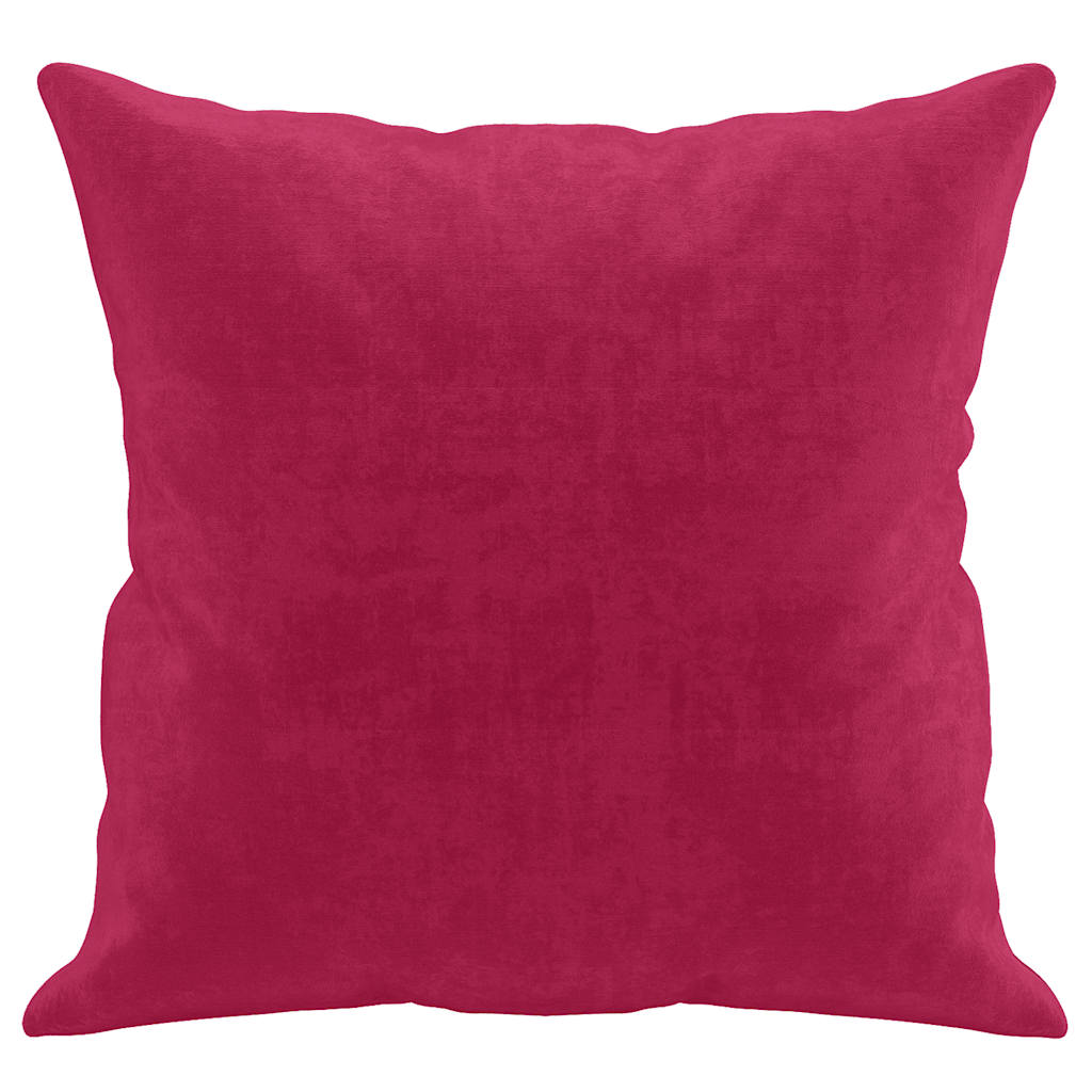 Almofadas decorativas 2 pcs 40x40 cm veludo vermelho tinto