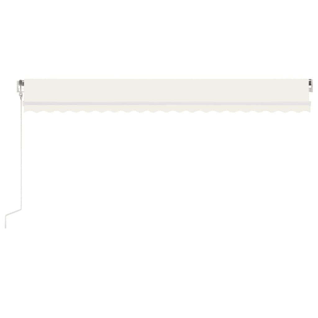 Toldo retrátil automático 500x300 cm cor creme