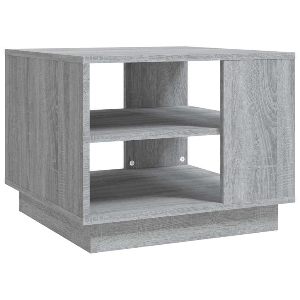 Mesa de centro 55x55x43 cm derivados de madeira cinza sonoma