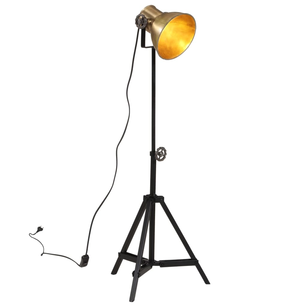 Candeeiro de pé 25 w 35x35x65/95 cm e27 bronze antigo