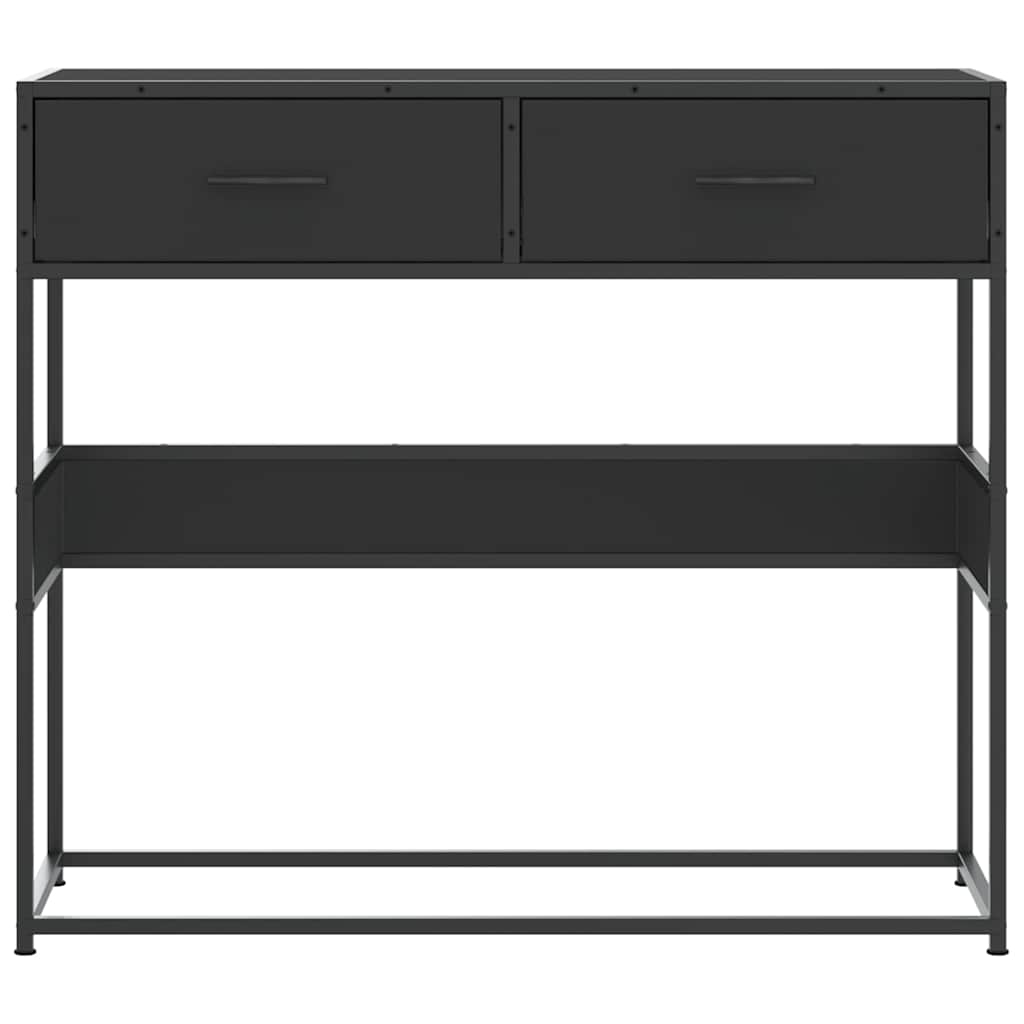 Mesa consola 90x35x80 cm derivados de madeira preto