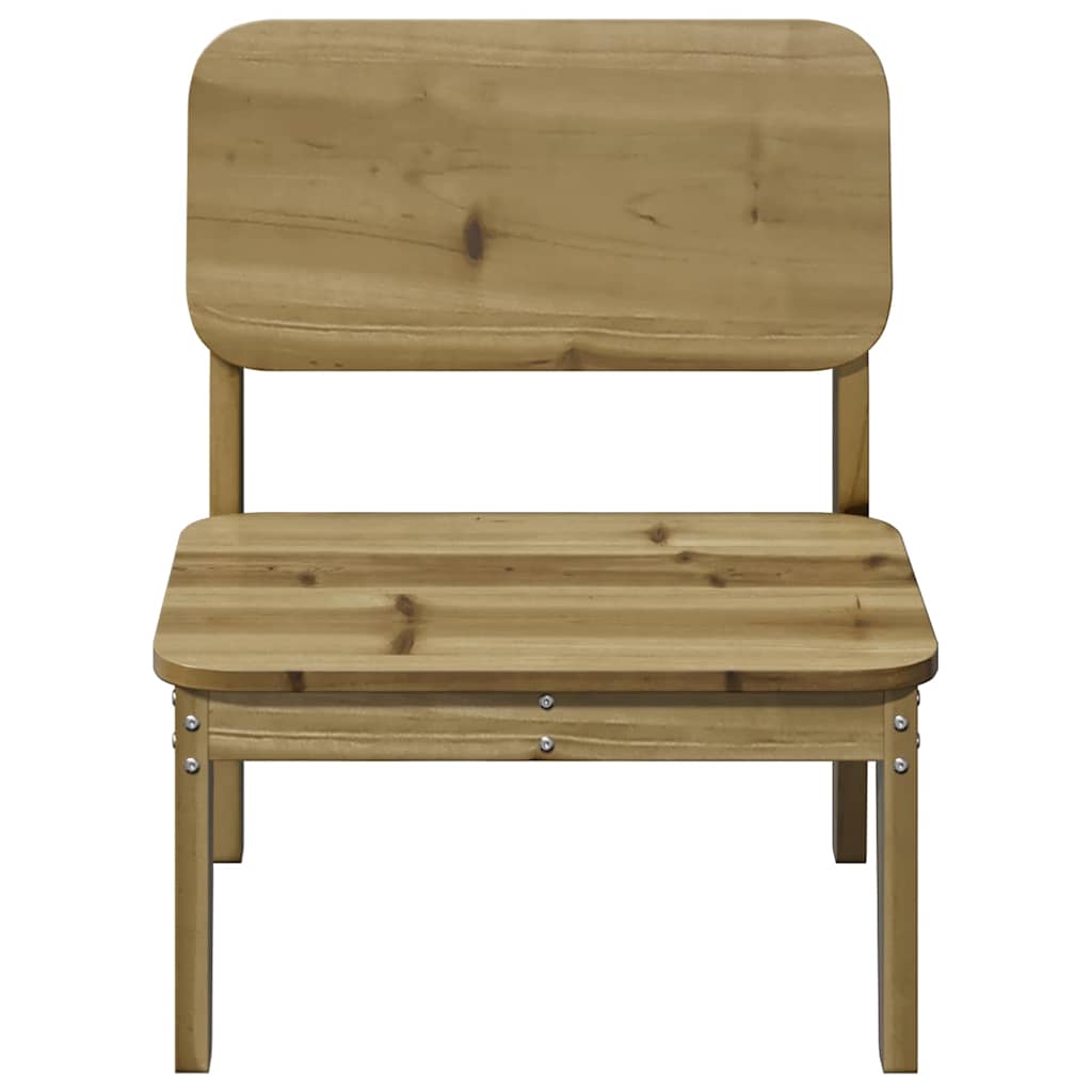 Cadeiras de jardim 2 pcs 60x52,5x72 cm madeira pinho impregnada