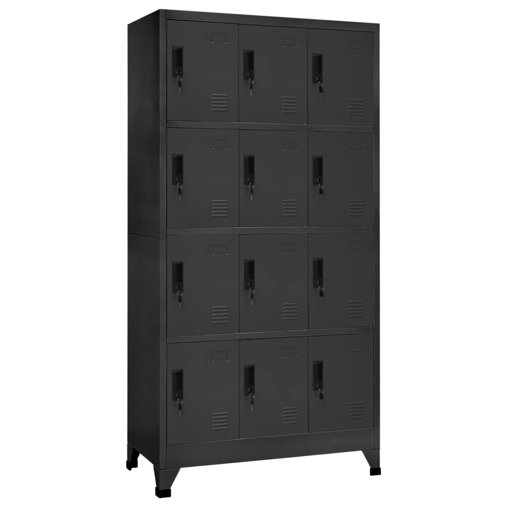 Cacifo aço 90x45x180 cm antracite