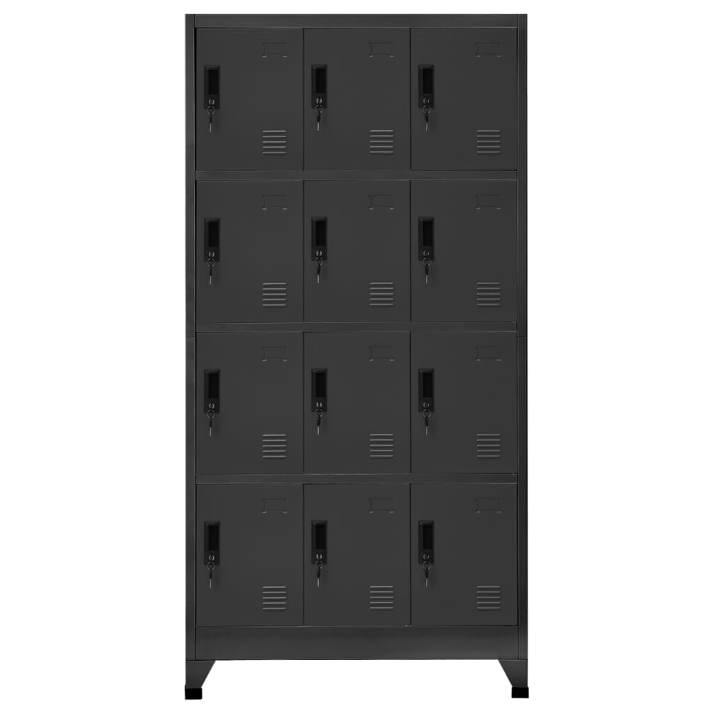 Cacifo aço 90x45x180 cm antracite