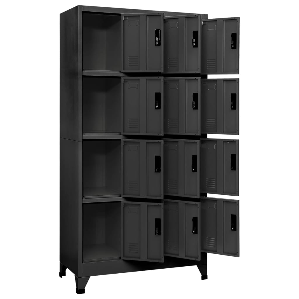 Cacifo aço 90x45x180 cm antracite