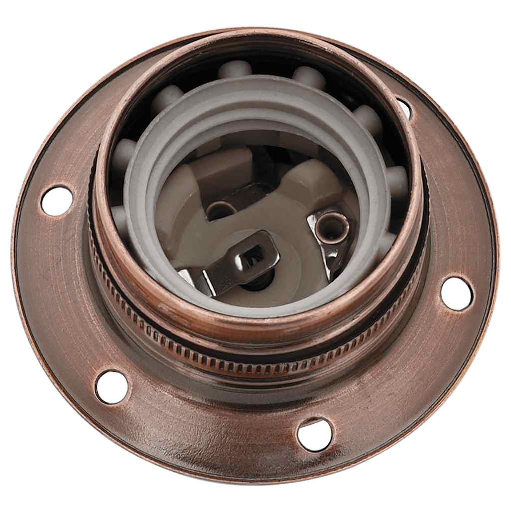 Casquilhos de lâmpadas 2 pcs bronze vermelho e27