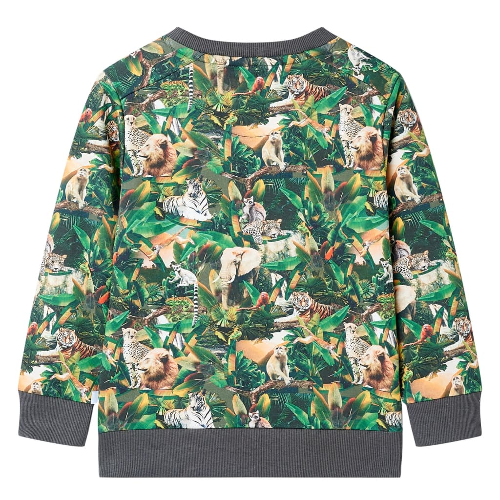 Sweatshirt para criança azul-petróleo 140