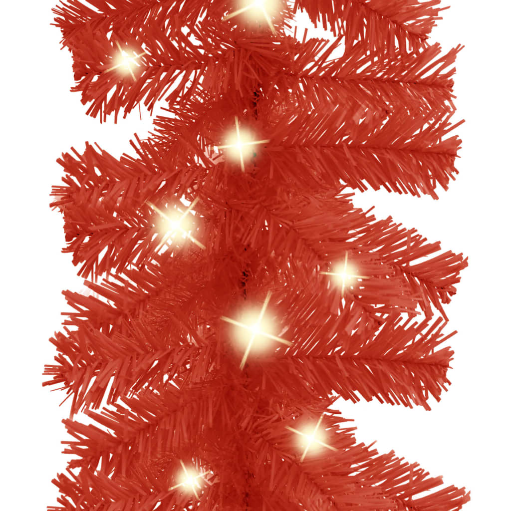 Grinalda de natal com luzes LED 20 m vermelho