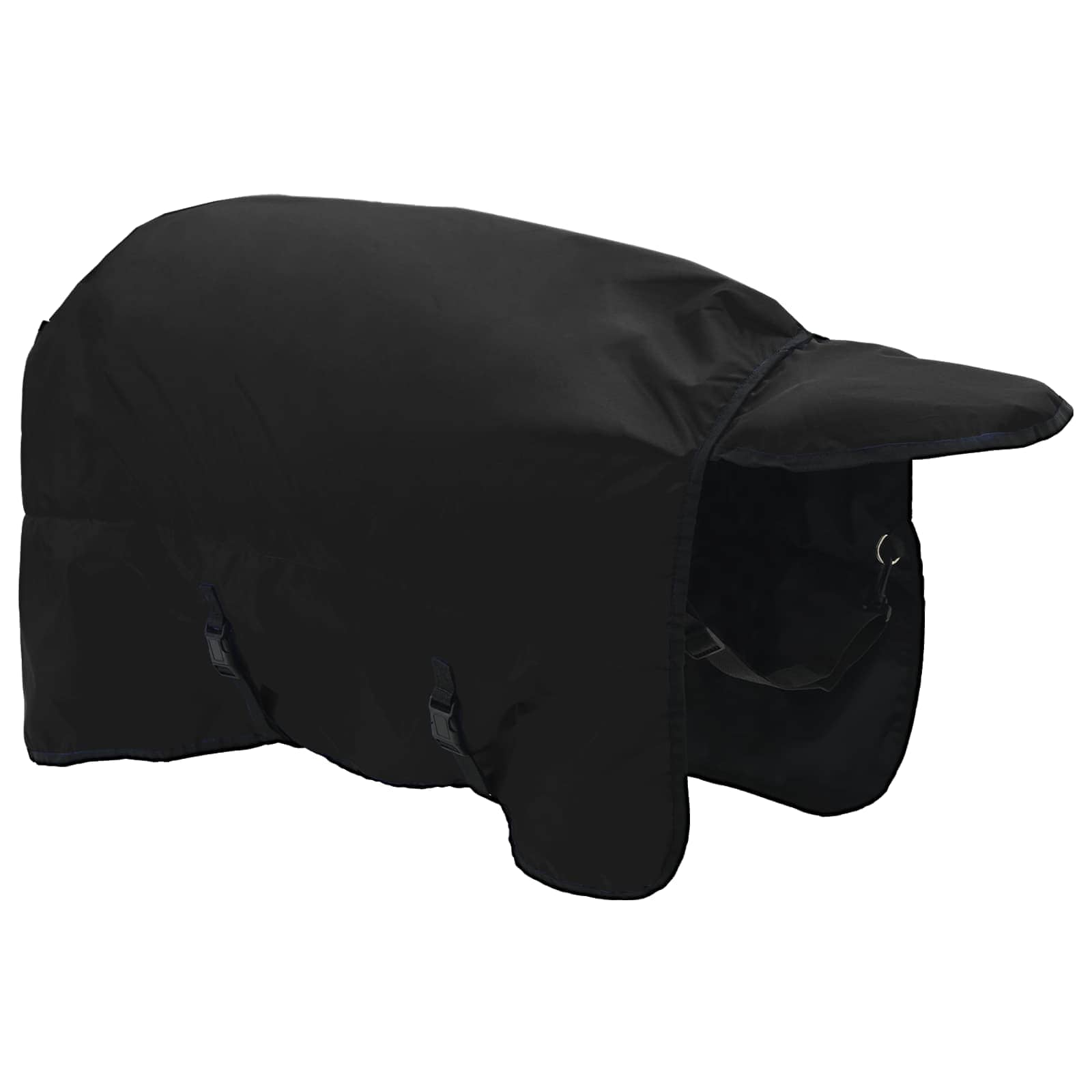Cobertor de cavalo verde escuro e preto 105 cm poliéster