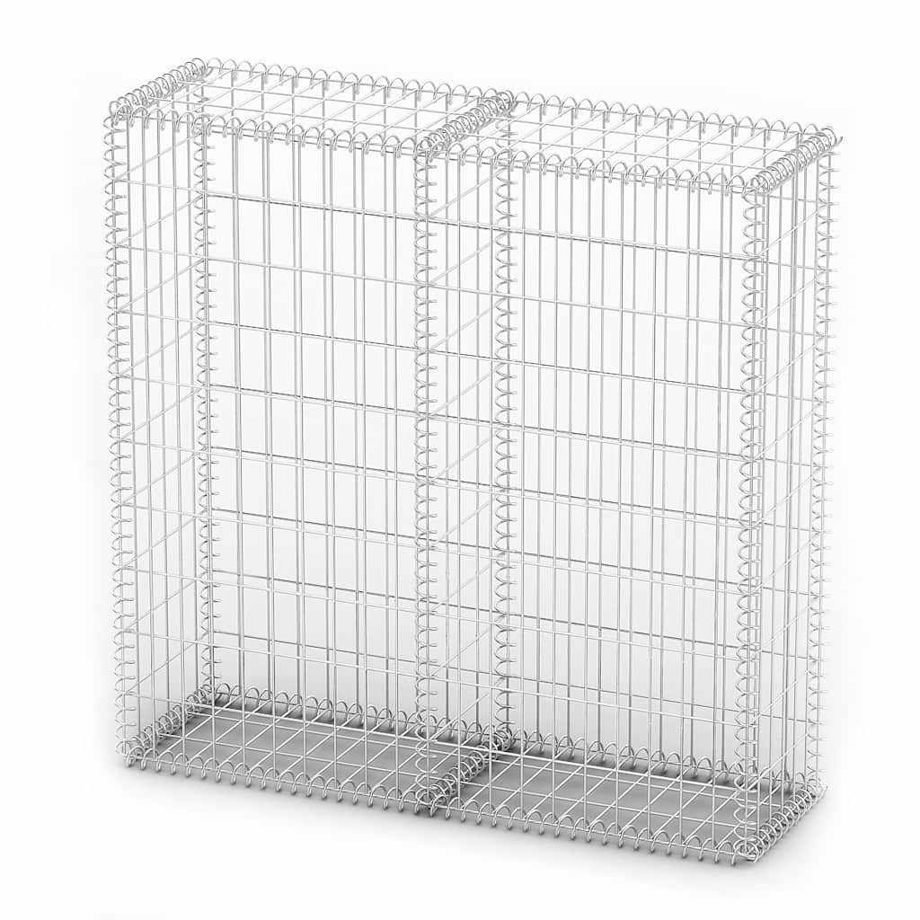 Cesto gabião arame galvanizado 100 x 100 x 30 cm