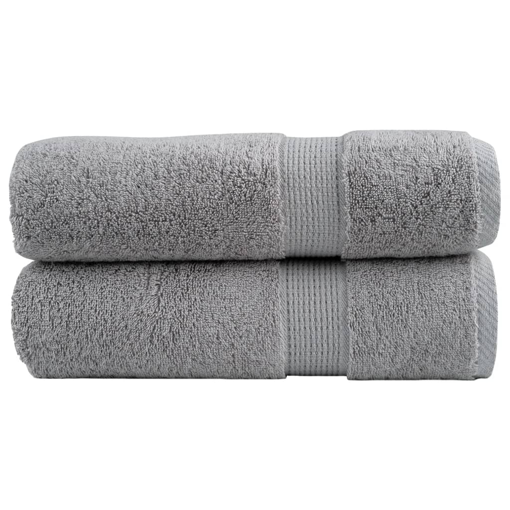 Toalhas de banho premium solund 2pcs 100x150cm 600gsm cinzento