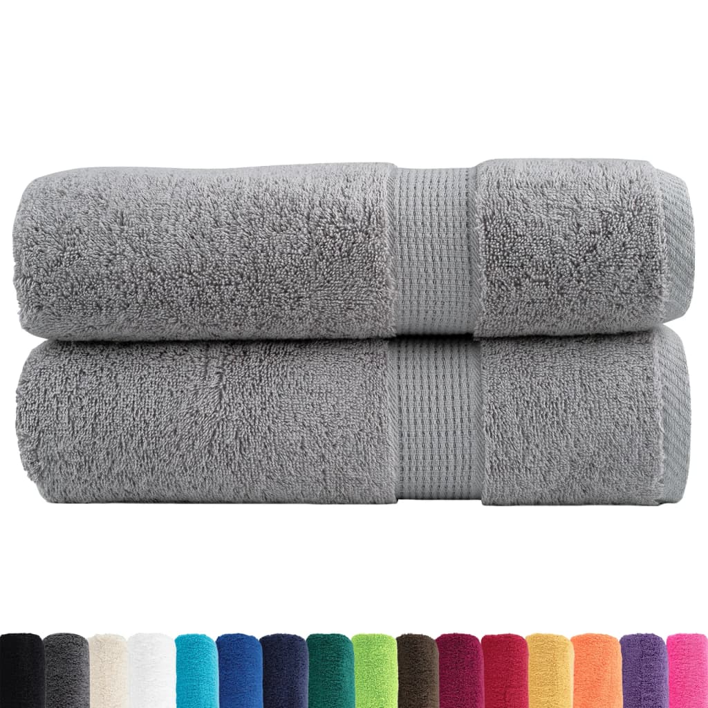 Toalhas de banho premium solund 2pcs 100x150cm 600gsm cinzento