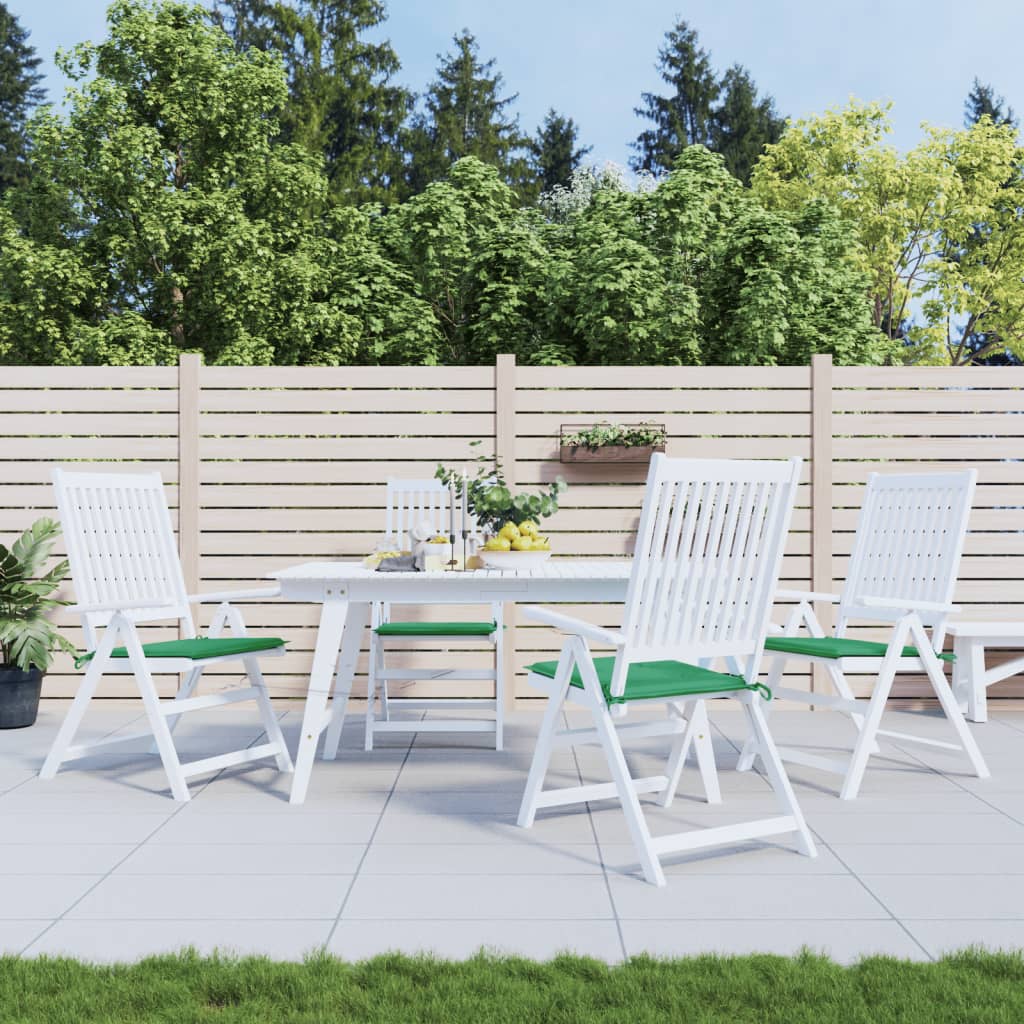 Almofadões p/ cadeiras de jardim 4 pcs tecido oxford verde