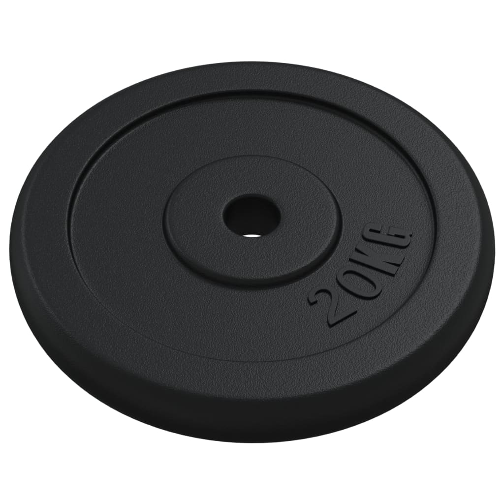 Disco de musculação 20 kg ferro fundido
