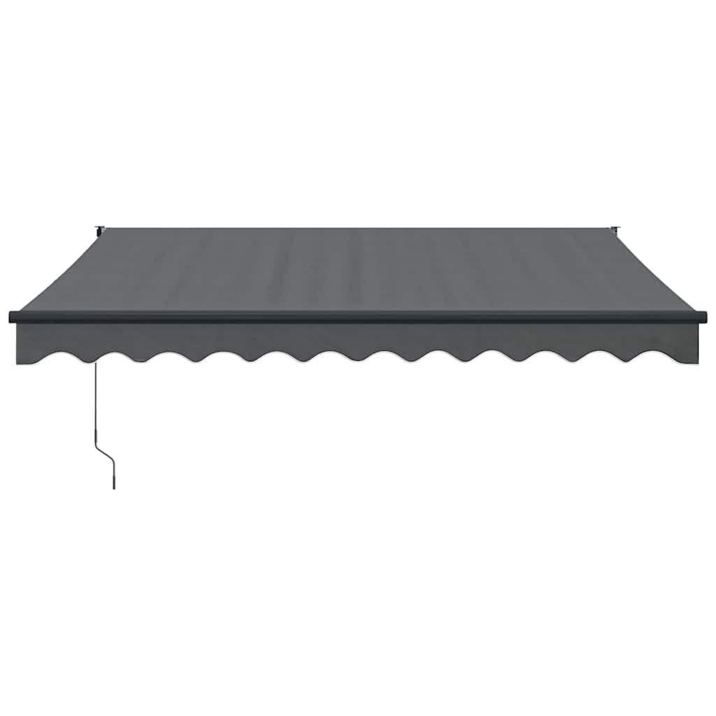Toldo retrátil 3x2,5 m tecido e alumínio antracite