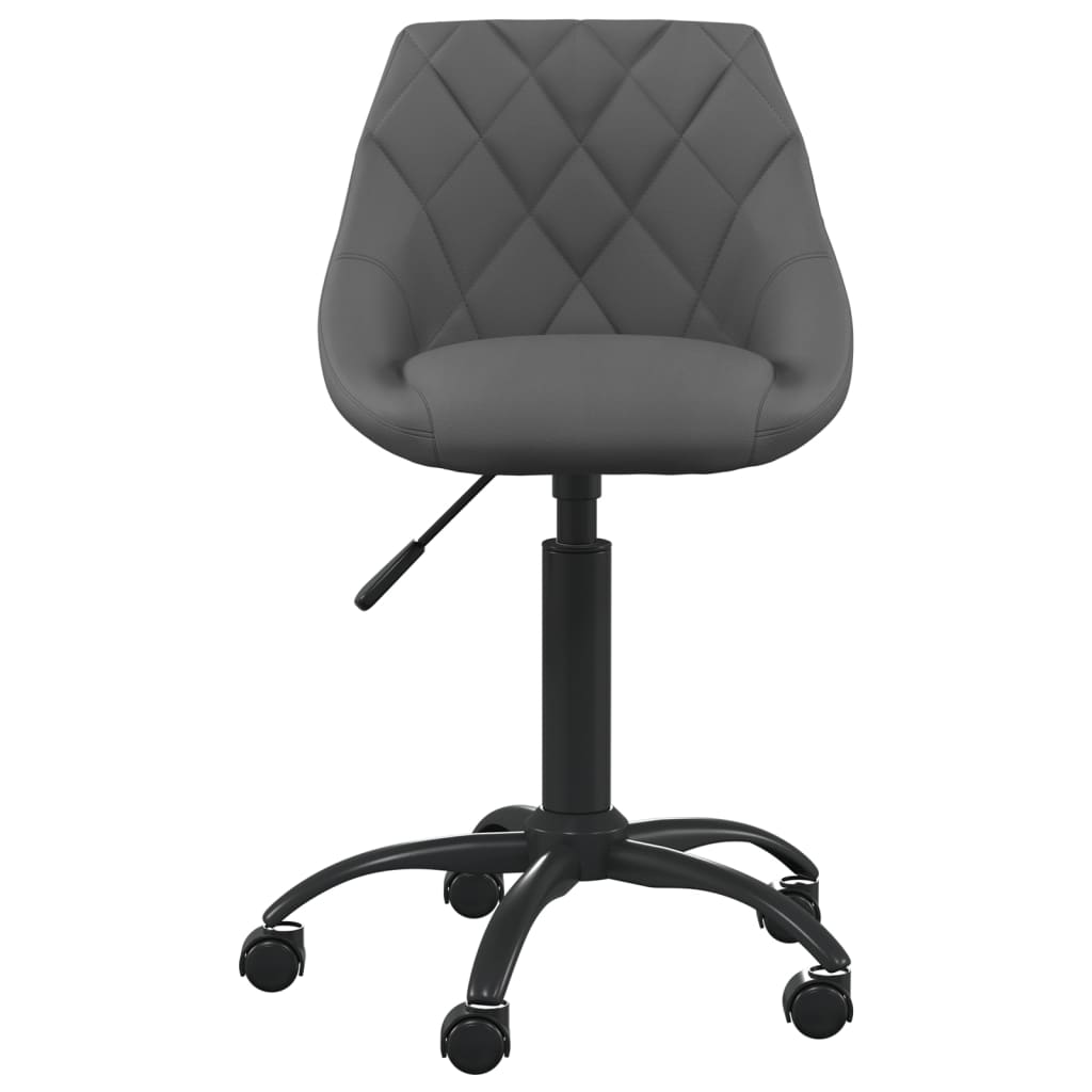 Cadeira de escritório veludo cinzento-escuro