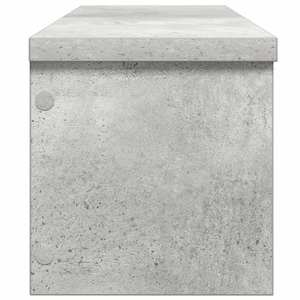 Rack de cozinha empilhável concreto cinza madeira engenheirada