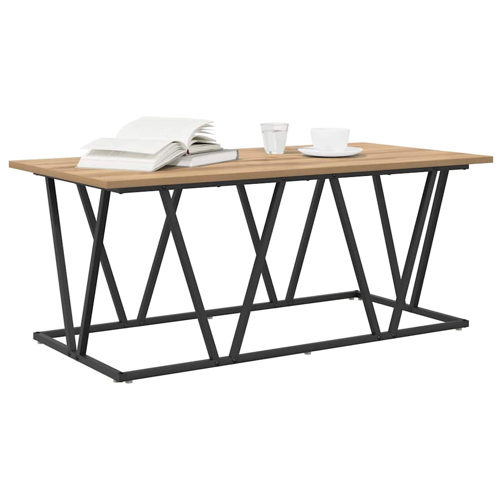 Mesa de centro carvalho artesanal 100 x 50 x 40 cm