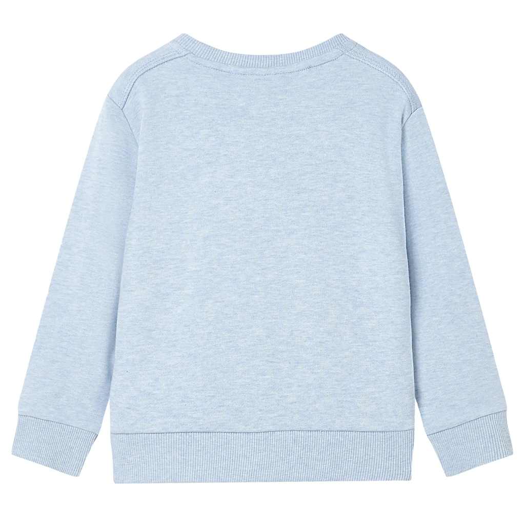 Sweatshirt para criança azul-suave mesclado 128