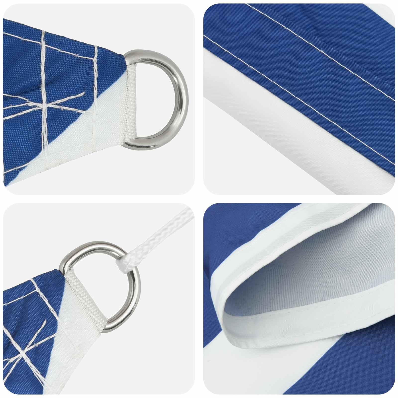Vela de sombra solar oxford revestido em pu