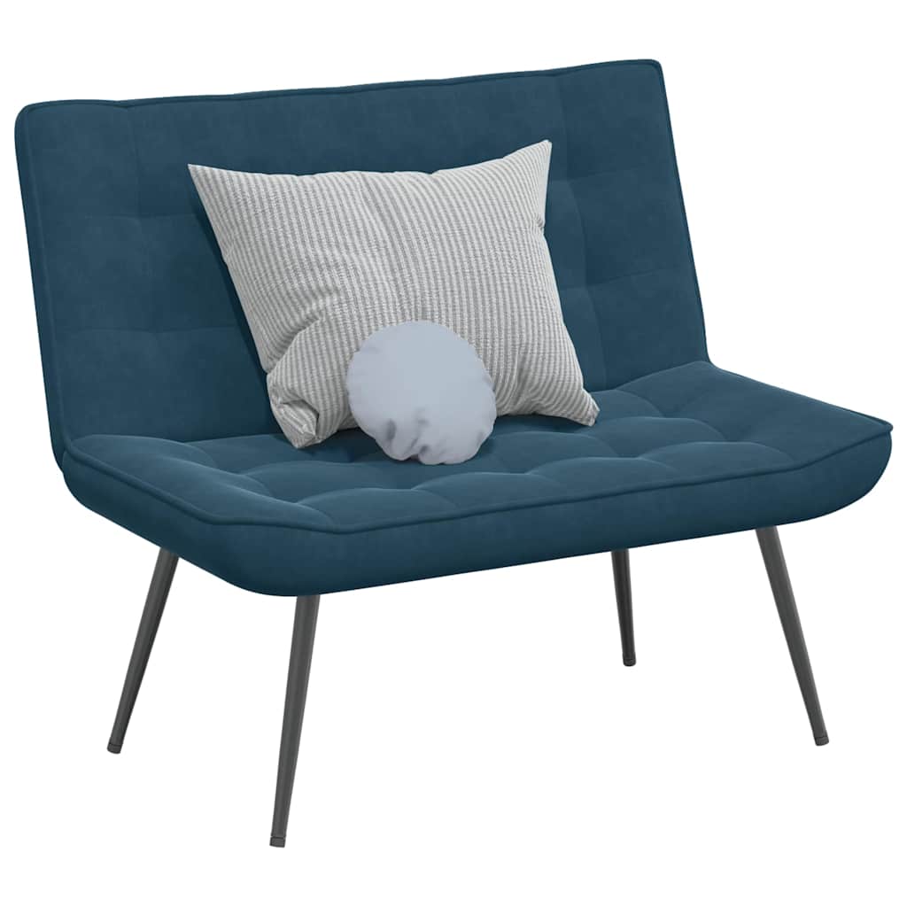 Banco 110x74x84 cm veludo azul