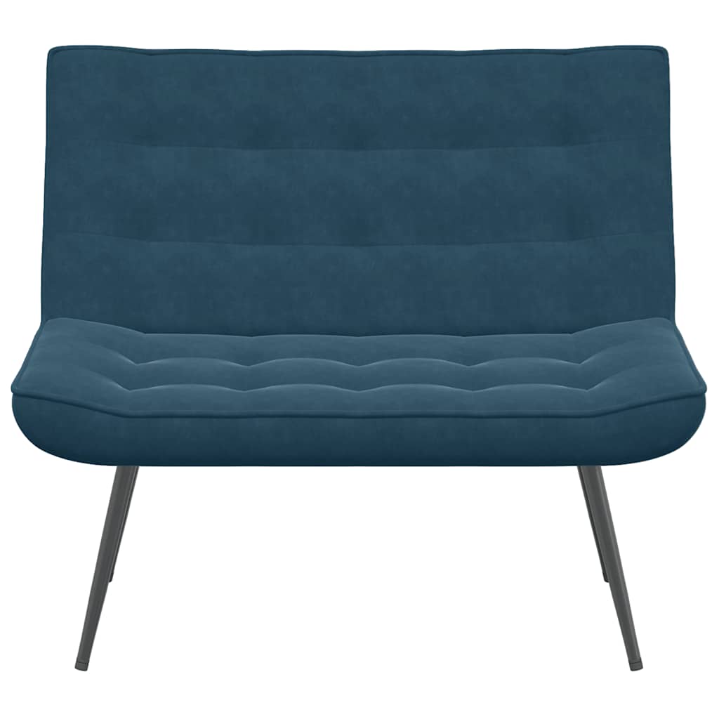 Banco 110x74x84 cm veludo azul