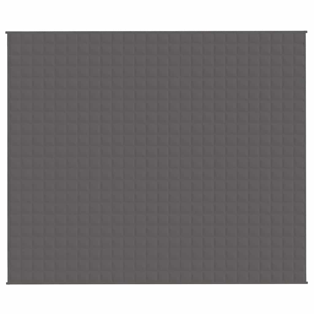 Manta pesada 15 kg 220x260 cm tecido cinzento
