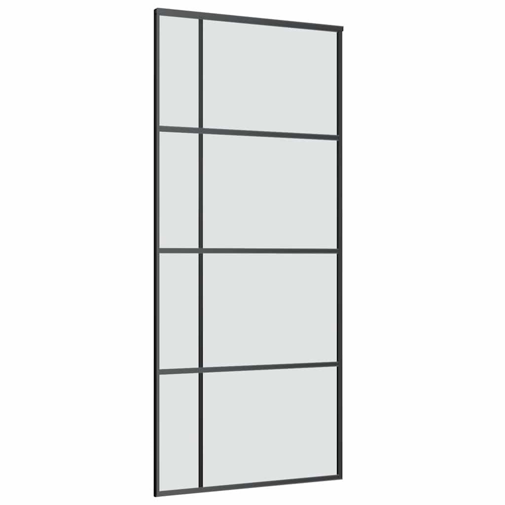 Porta deslizante c/ conj. ferragens 90x205cm vidro esg/alumínio