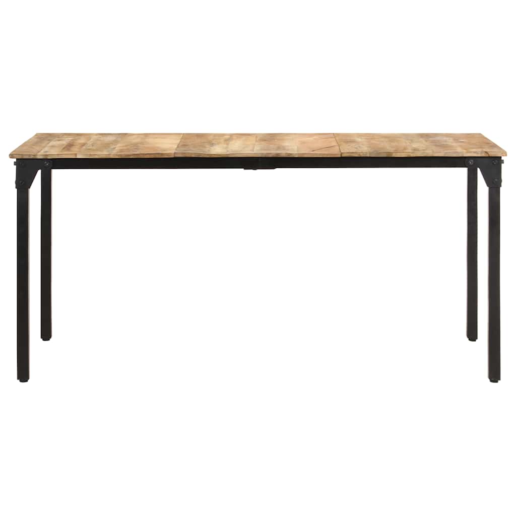 Mesa de jantar 160x80x76 cm madeira de mangueira áspera