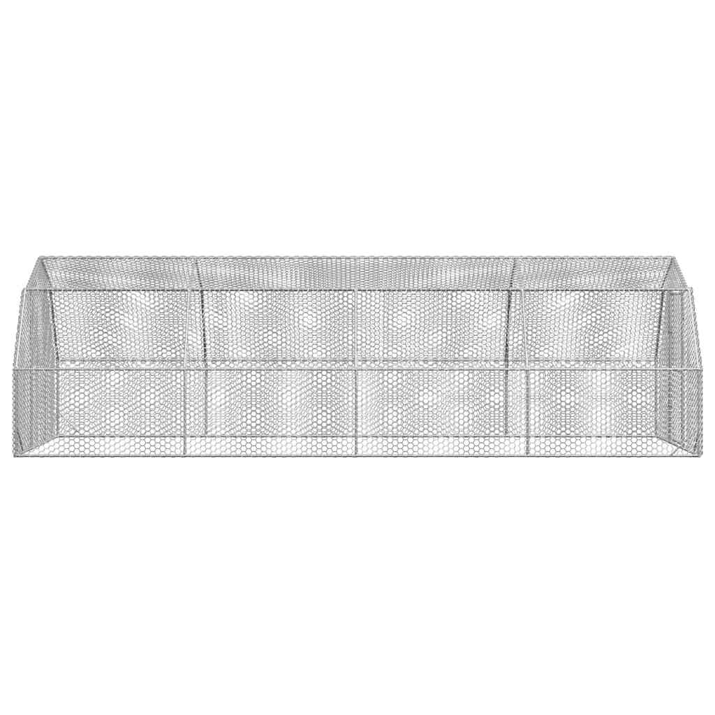 Corrida de galinhas 2,5x8x2,25 m aço galvanizado