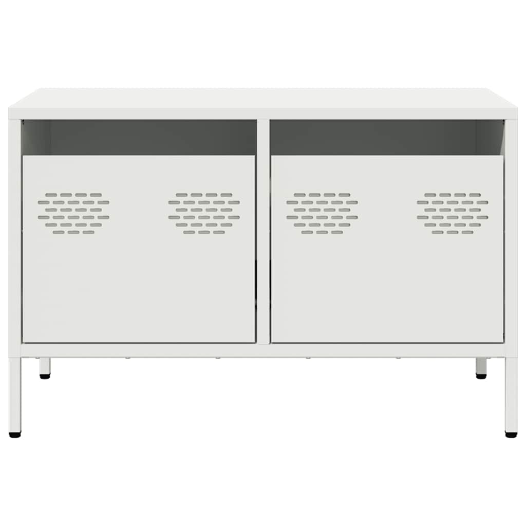 Móvel de TV 68x39x43,5 cm aço laminado a frio branco