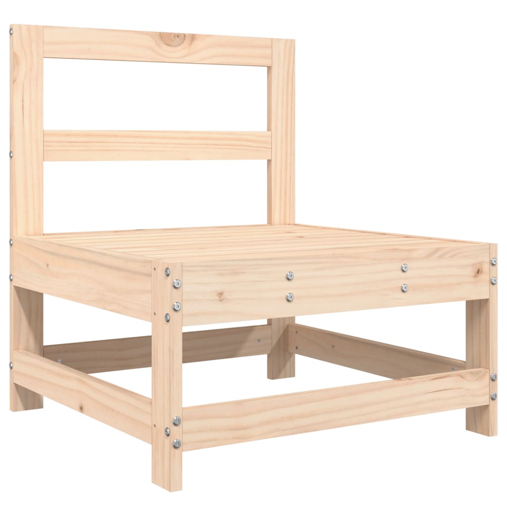 7 Pcs conjunto lounge de jardim pinho maciço