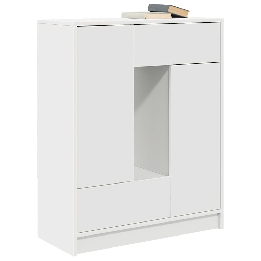 Aparador c/ gavetas e portas 73x31x90 cm branco