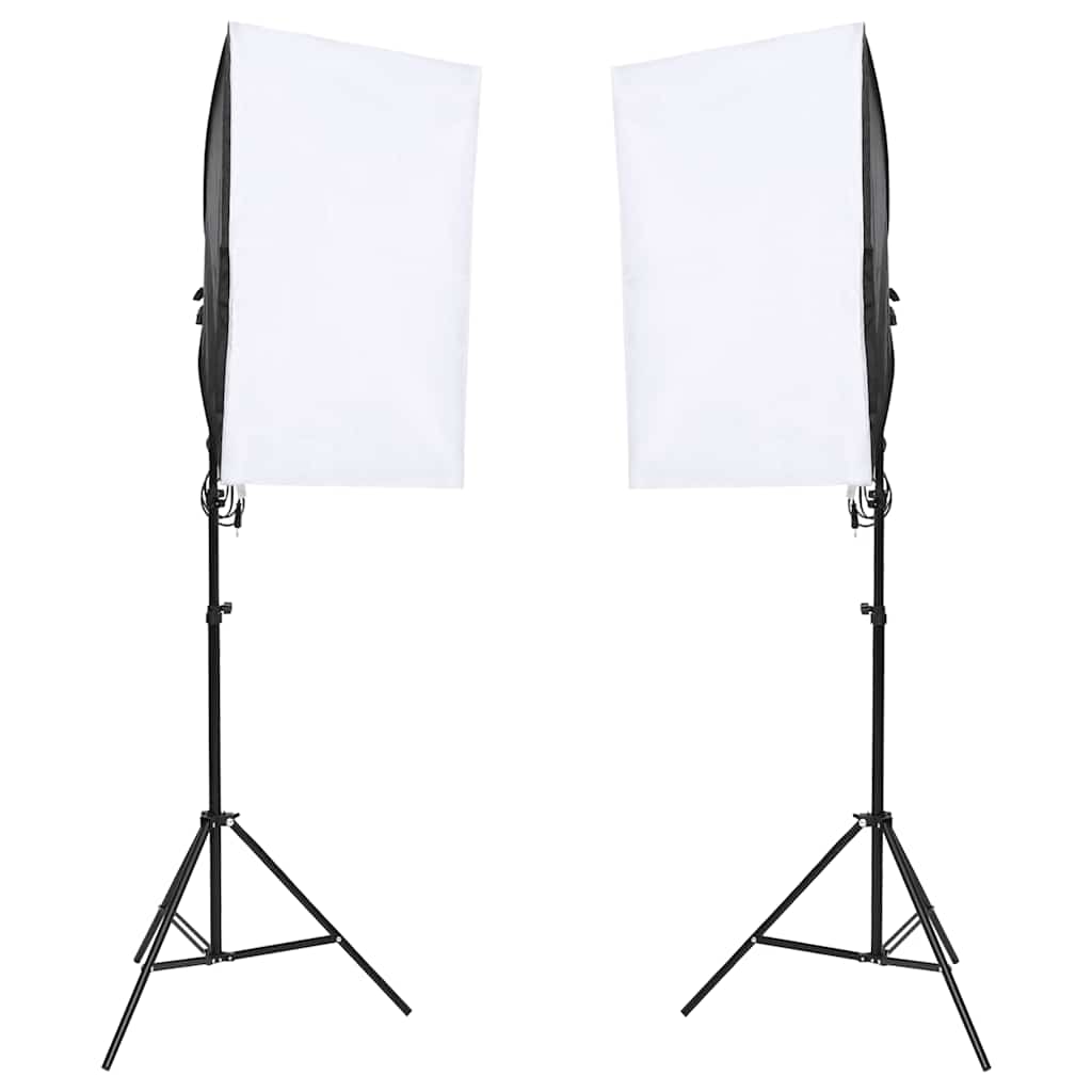 Kit de estúdio fotográfico com conjunto de iluminação e fundo