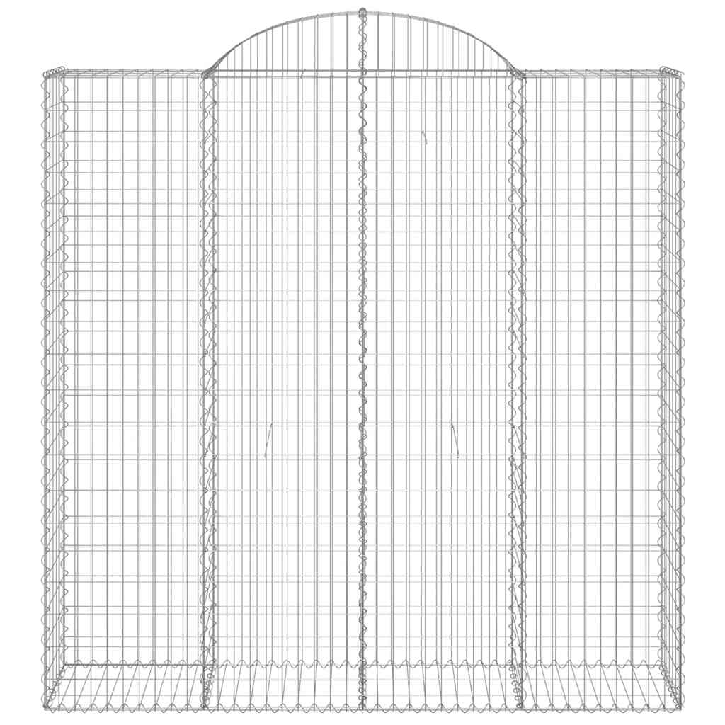 Cestos gabião arqueados 7pcs 200x50x200/220cm ferro galvanizado