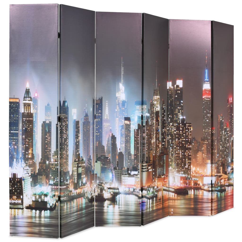 Biombo dobrável nova iorque de noite 228x170 cm