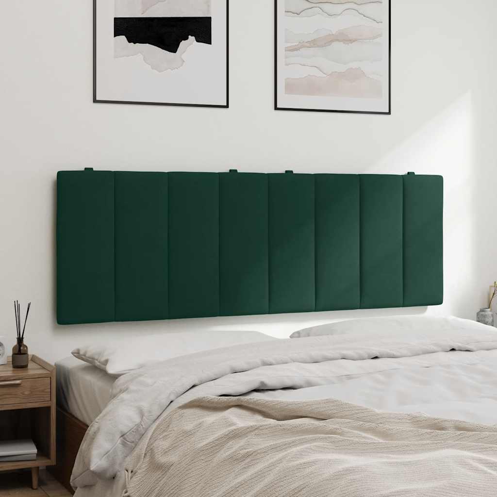 Almofadão de cabeceira hanko 140 cm veludo verde-escuro