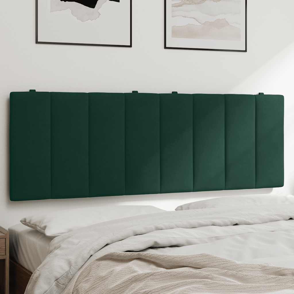 Almofadão de cabeceira hanko 140 cm veludo verde-escuro