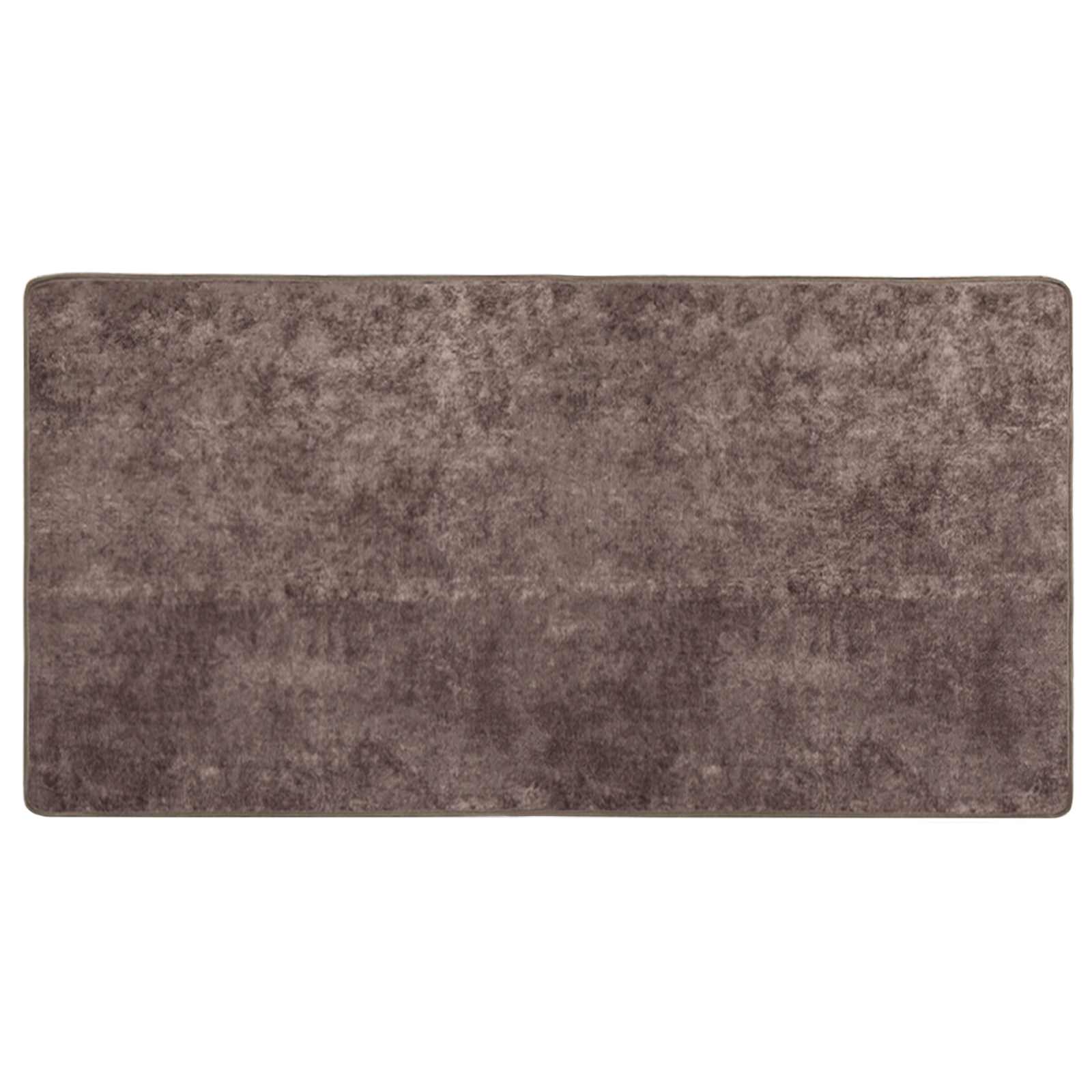 Passadeira marsa cinzento 100 x 200 cm poliéster e PVC
