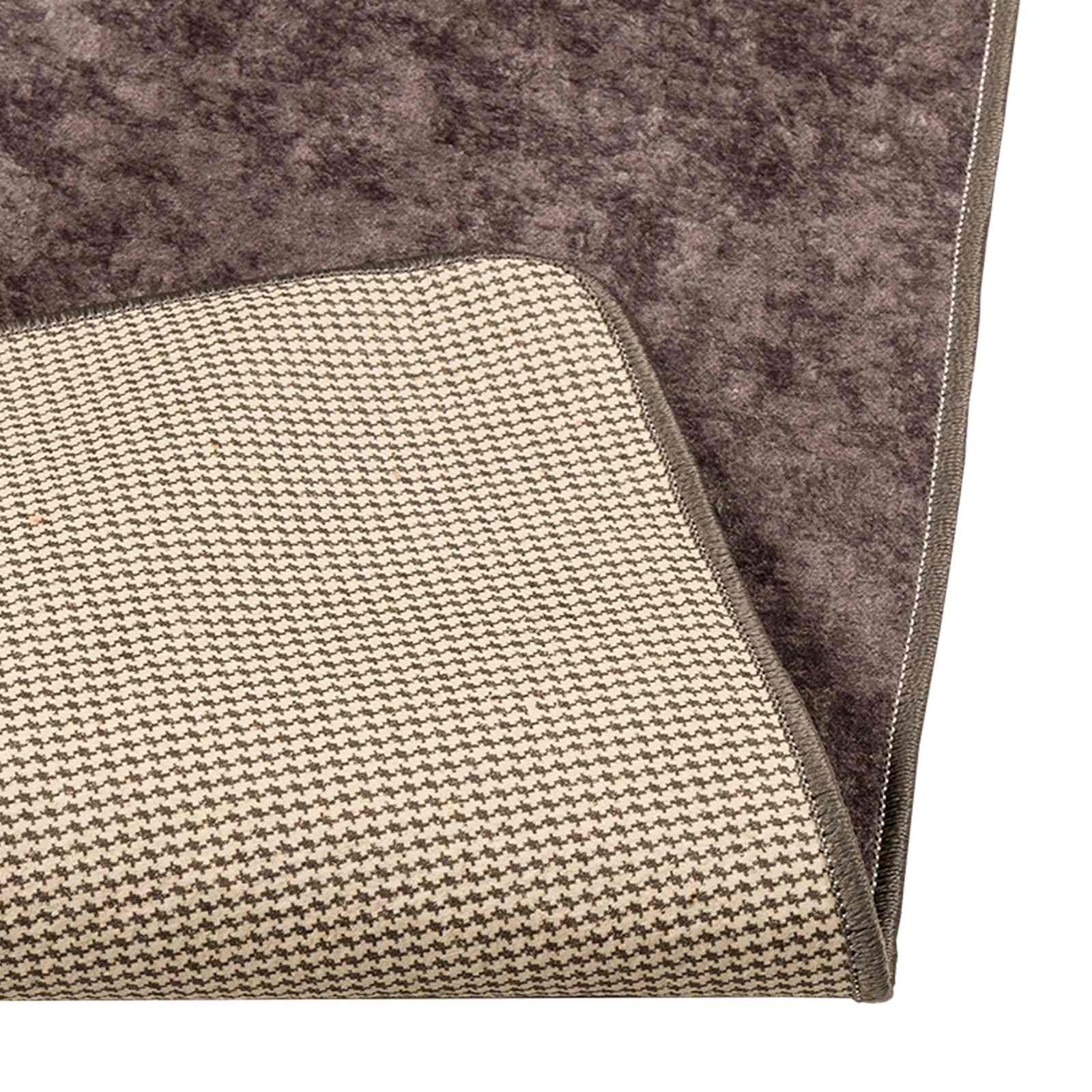 Passadeira marsa cinzento 100 x 200 cm poliéster e PVC