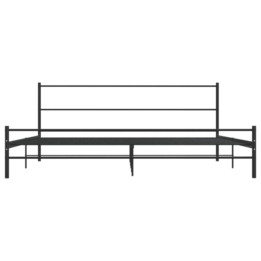 Estrutura de cama 180x200 cm metal preto