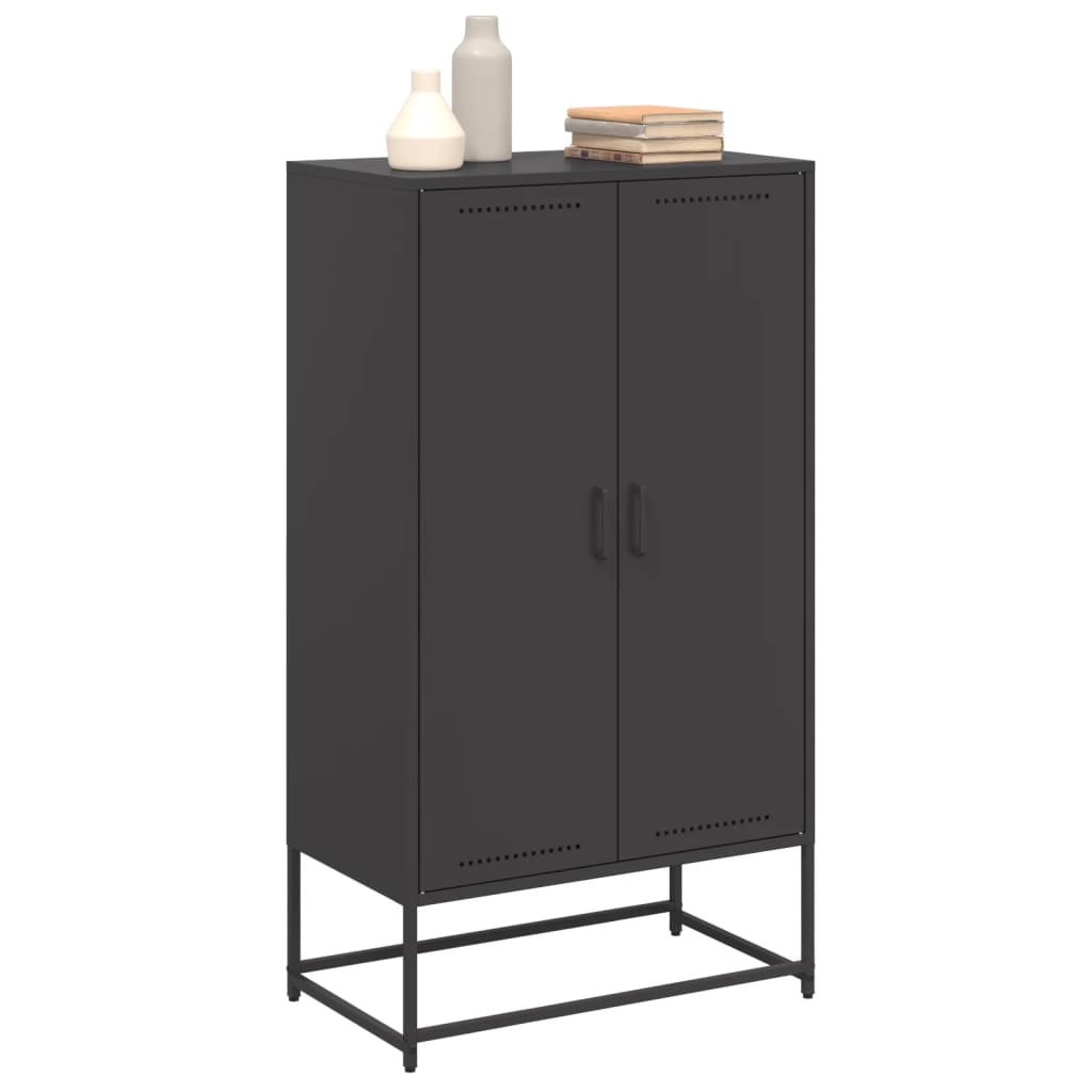 Aparador alto 68,5x38,5x123,5 cm aço preto