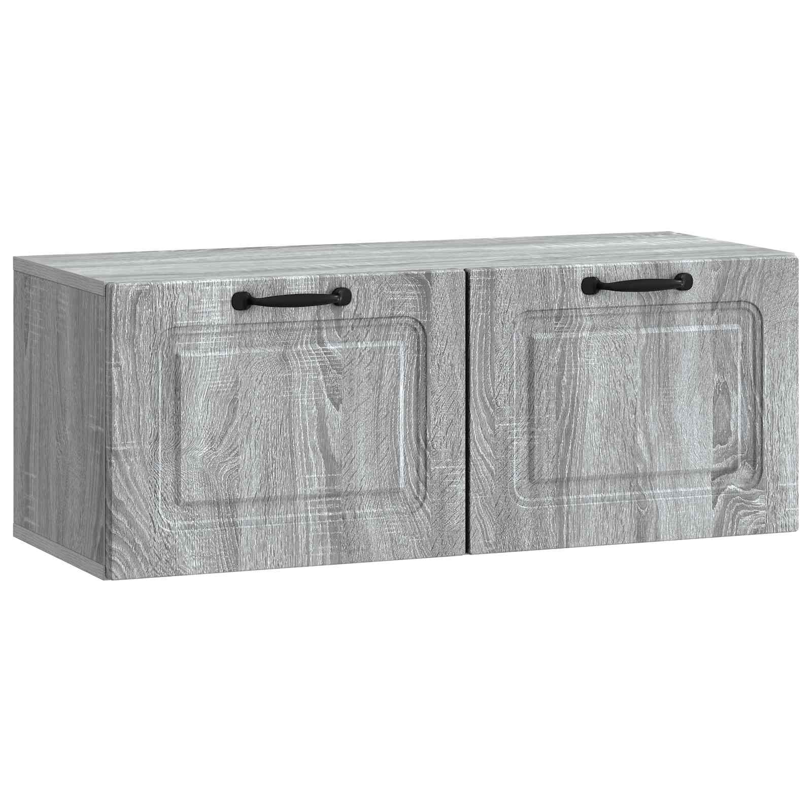Gabinete de TV de parede sonoma cinzento 78,5 x 31 x 30 cm